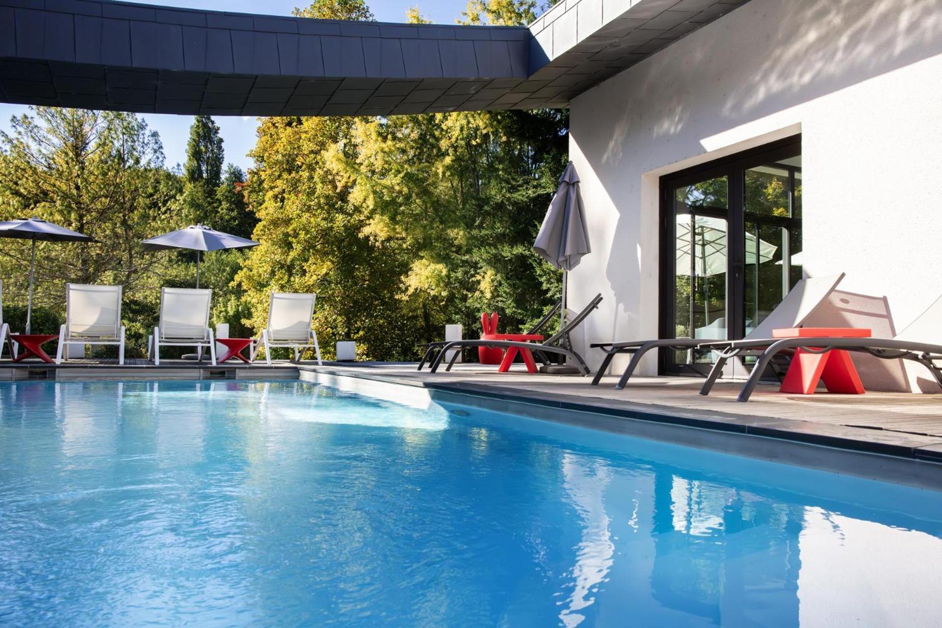 Saint-Ouen-les-Vignes L'Aubiniere Hotel Restaurant & Spa מראה חיצוני תמונה
