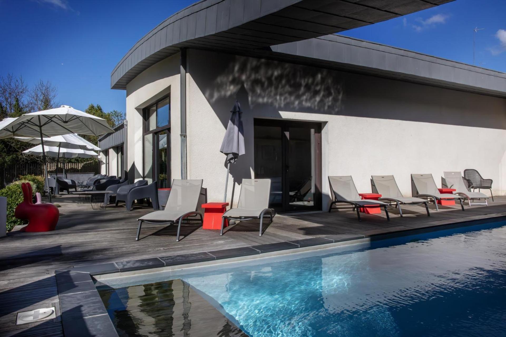 Saint-Ouen-les-Vignes L'Aubiniere Hotel Restaurant & Spa מראה חיצוני תמונה