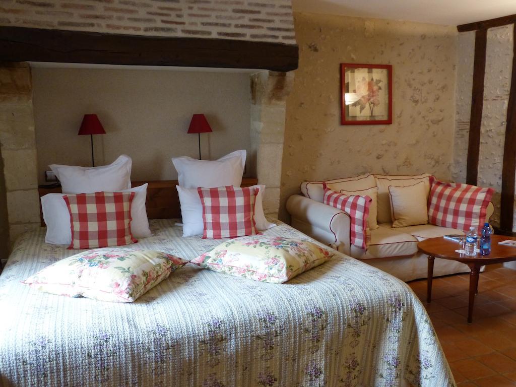 Saint-Ouen-les-Vignes L'Aubiniere Hotel Restaurant & Spa חדר תמונה